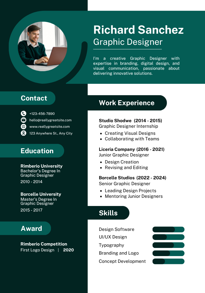 Professional CV Template HILL