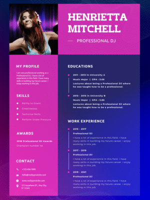 Professional Resume GOLD M
