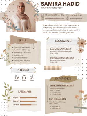 Professional CV  Template F