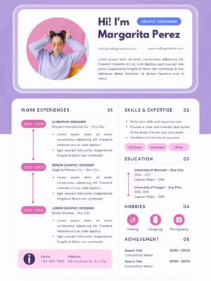 Professional CV  Template QZ