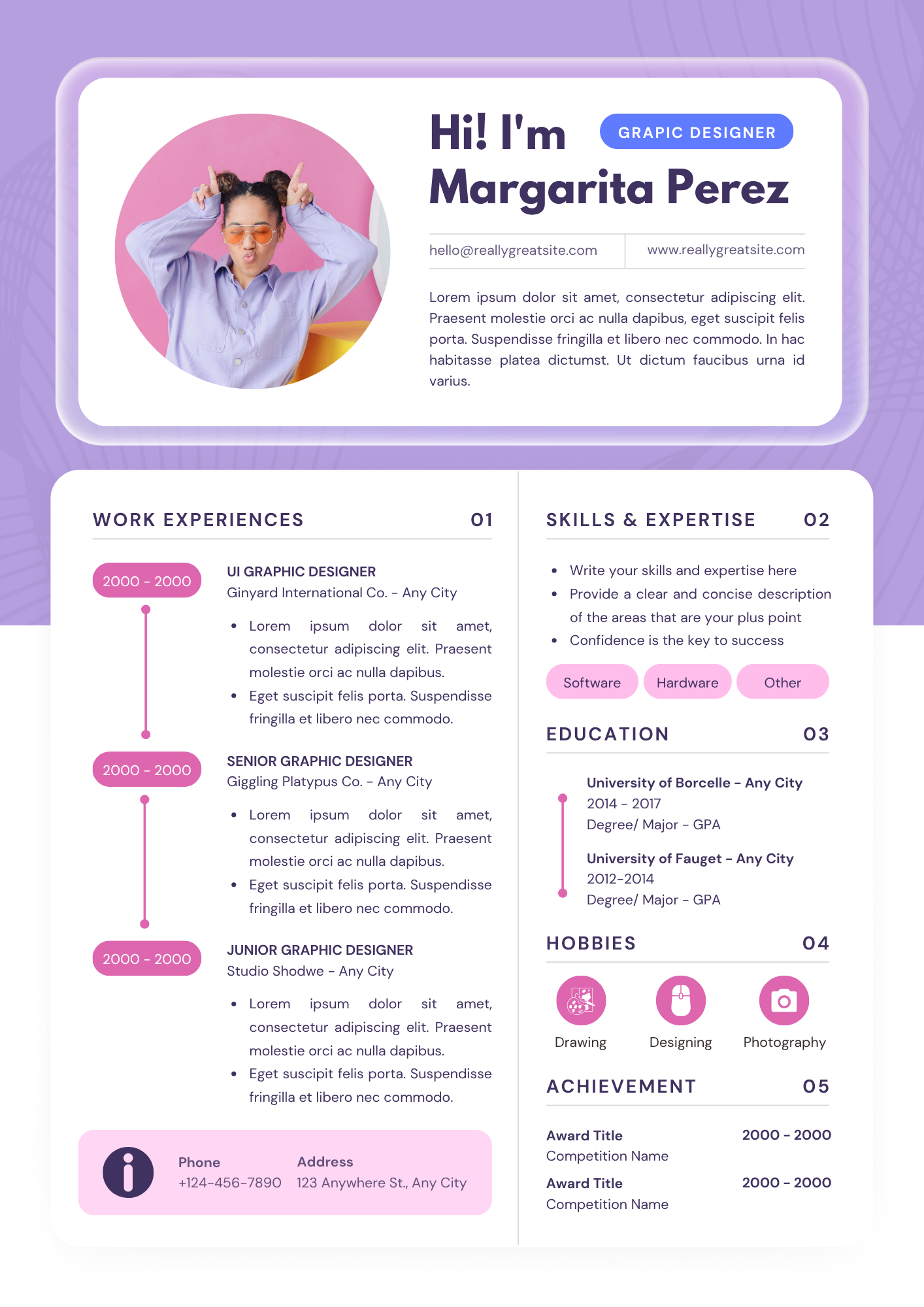 Professional CV Template QZ